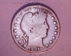 1904 BARBER HALF DOLLAR  **213-6