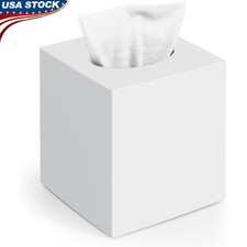 Elegant Acrylic Facial Tissue Holder Modern Decor Home  Office Storage New