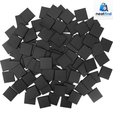 60PCS 50mm/1.97inch Textured Plastic Black Square Miniature Bases, Model Base...