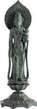 Avalokiteshvara Jibo Kannon Bosatsu Buddhist Takaoka craft Bronze 26cm