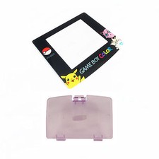 New ATOMIC PURPLE Game Boy Color Battery Cover  Pokemon Jigglypuff Screen GBC