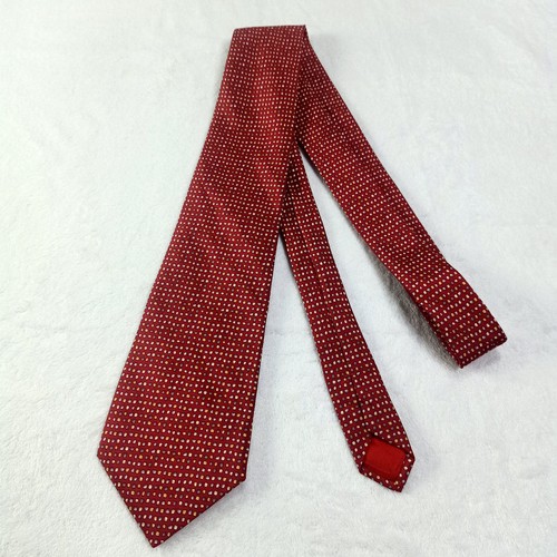 Jim Thompson Red Polka dot Design Silk Tie Made in Thailand