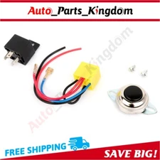 12V Air Horn Wiring Kit W/Horn Button Switch For Car Motorcycle Boat Marine