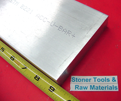 2 Pieces Of 2" X 5" X 5" 6061 T6511 Aluminum Flat Bar Stock - Solid USA Made Mill Stock