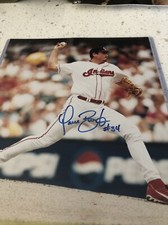 Dave Burba autographed 8 x 10 photo with COA Cleveland Indians