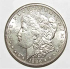 1886 S Morgan Dollar AU (#35)