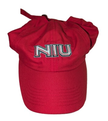 NIU Northern Illinois Huskies Hat - Adjustable Relaxed Fit Red Top Of The World