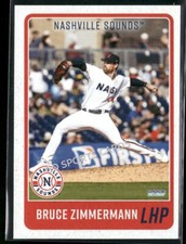 2025 Nashville Sounds Bruce Zimmermann RC Rookie Brewers Minor League