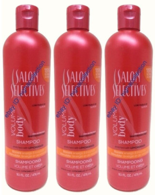 3 Bottles x Salon Selectives Color Protect Boost Fullness Volume Shampoo 16 ozEa