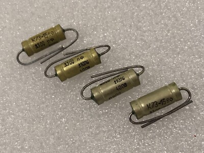 4 Stück PETP Audio Kondensator 3300 Pf uF 10% 400V K73-15 UdSSR Militärqualität