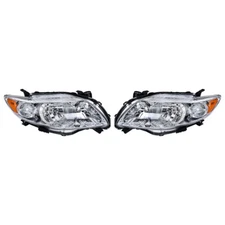Silscvtt Headlights For Toyota Corolla 4Door 2009-2010 Halogen Chrome Left&Right