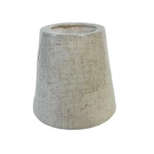 Linen Lampshade Beige Fabric Barrel Empire Shade 5.5" Chandelier Welcome Light
