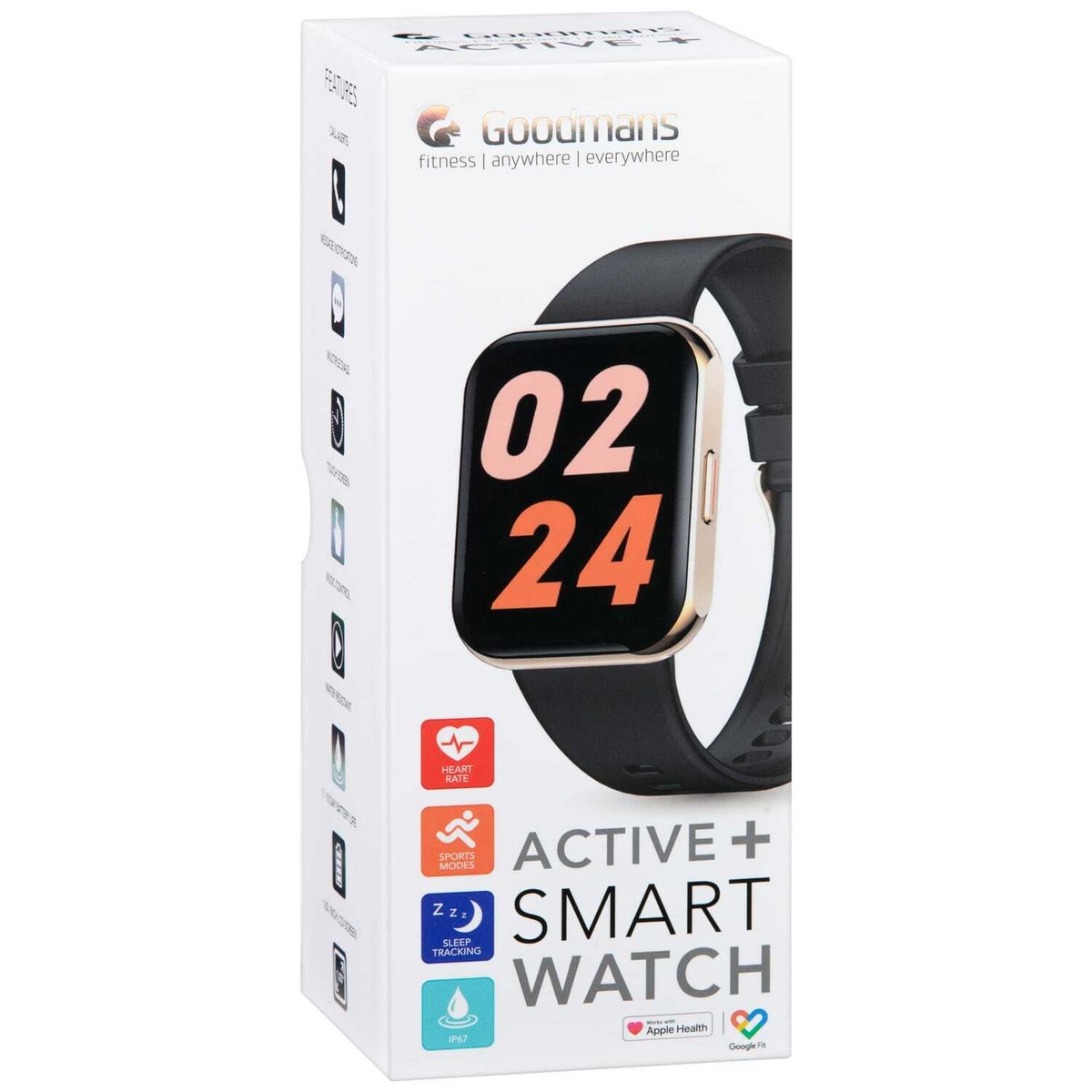 Goodmans Smart Watch Bluetooth Fitness Tracker – Heart Rate, Step