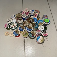 Lot of  30 plastic spools of sewing thread JP Coats, Lily, Talon