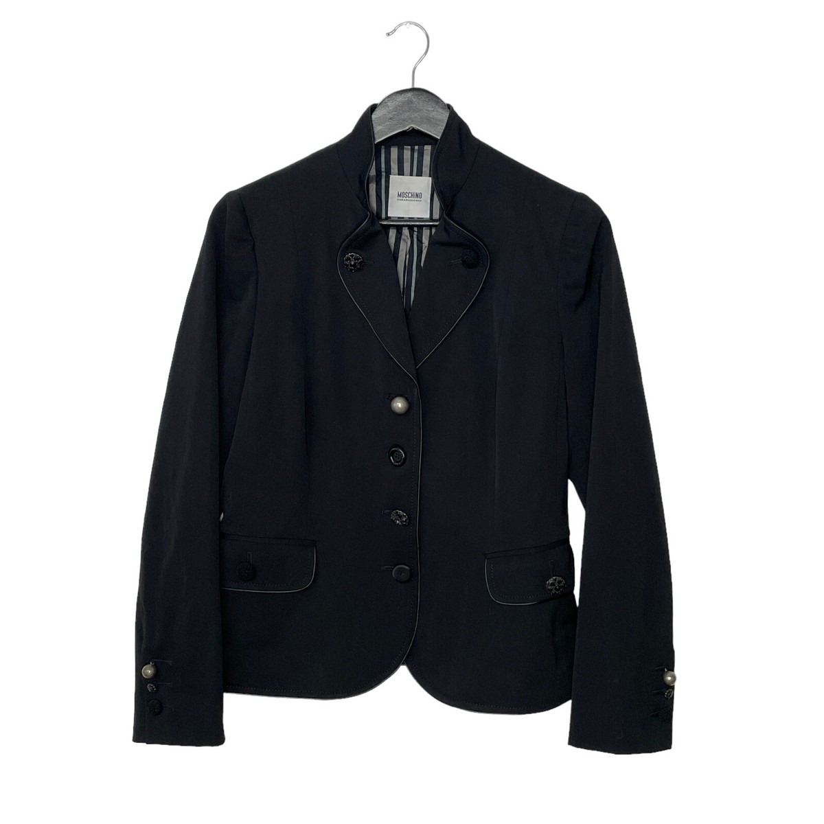 Vintage Moschino Cheap & Chic Wool Blazer Jacket Size IT 44 Black