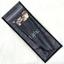 LITHE Every Day Brush Set - 6 Makeup Brushes - Black - Eye, Crease, Concealer