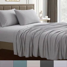 Sweet Home Collection Jersey Knit Microfiber Sheet Set