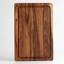 Large Acacia Wood Cutting Board 15"x10" Chopping Board for Meat and Vegetables