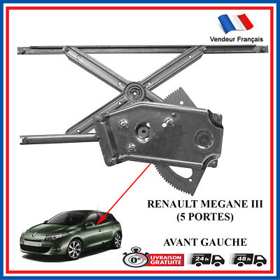 Lève-vitre électrique Avant Gauche - Compatible Renault Megane 3 (2008-2016) 5 Portes