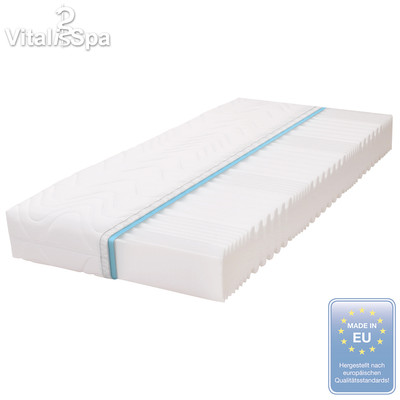 Matelas Mousse VitaliSpa Calma Confort 7Z Premium 20cm 80x200 – Fermeté Moyenne