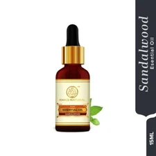 Khadi Natural Sandalwood Essential Oil Revitalizes Mind & Soul (15ml)