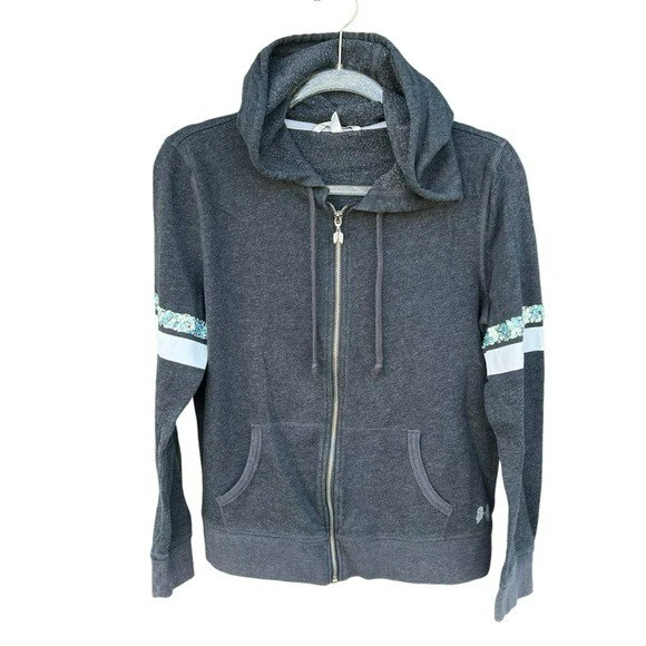 UNDERCOVER Felpa con cappuccio Victoria's Secret Supermodel Essential Bling paillettes zip da collezione Med in ottime condizioni