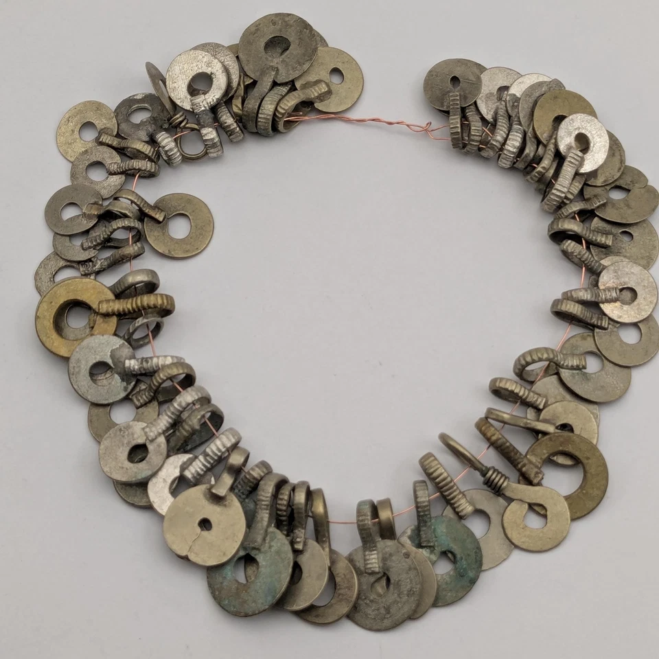 Vintage Afghan Kuchi Tribal Findings Circle Dangles 50 Pieces (17535) - Image 2 of 4