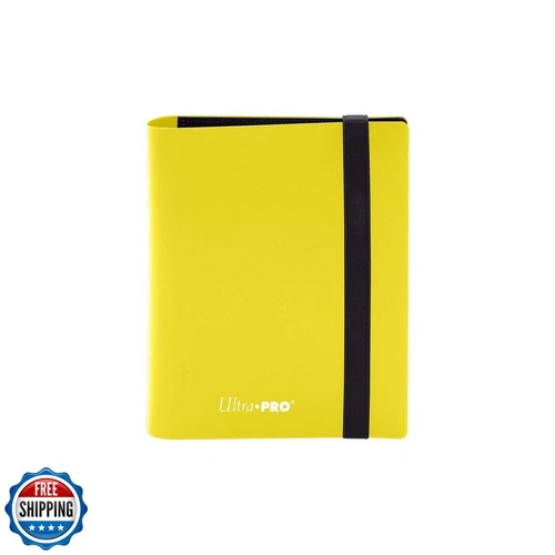 Ultra Pro E-15371 Eclipse 2 Pocket Pro Binder-Lemon Yellow, 80-Card Display A