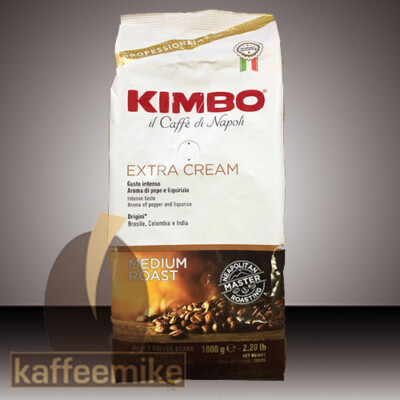 3 x 1000g Kimbo Espresso Kaffee Extra Cream  Bohnen