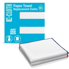 E-CLOTH Wash & Wipe Dish Cloths - Blue trim -...