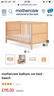 mothercare balham cot