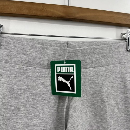 Puma Leggings Women's Size S Light Gray Heather Archive Logo T7 Striped Logo NWT - Picture 5 of 12