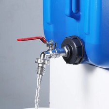 Adaptor Water Butt Tap Barrel Plastic Adaptor Replacement Valve Fitting
