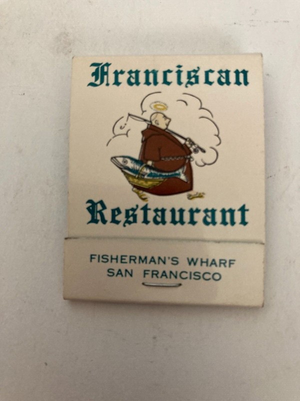 Unused Match Book from  Franciscan Restaurant on Fisherman's Wharf
