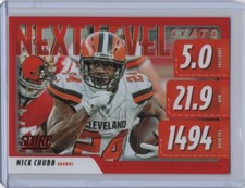 2020 Score Next Level Stats Red Parallel #NLS-NC Nick Chubb