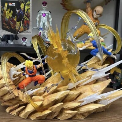 DragonBall Z Son Goku VS Vegeta Super Saiyan Anime Figur   Display