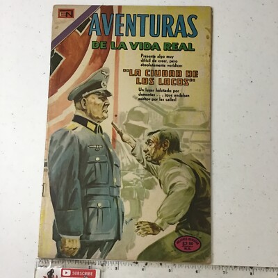 1974 SPANISH COMICS AVENTURAS DE LA VIDA REAL #229 CIUDAD DE LOCOS NOVARO MEXICO