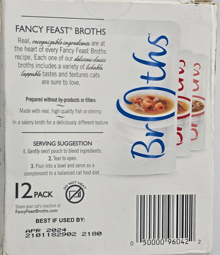 4 Purina Fancy Feast Lickable Wet Cat Food Broth Complement Classics Collection - Picture 14 of 14