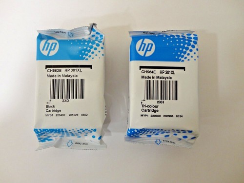 Genuine HP 301/301XL Black Colour Ink Cartridges For Deskjet 2540 2542 3057 lot - Picture 7 of 7
