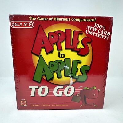 Apples to Apples To Go Fun Board Game Ages 12+ 4 to 8 Players NEW & SEALED