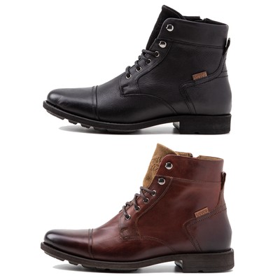 LEVI'S Men's Shoes REDDINGER Ankle Boots Lace-Up Vintage Leather | eBay