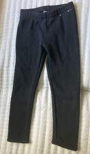 Gymboree Girls Solid Black Leggings Pants Fleece Lined Warm Cozy Size XS 4