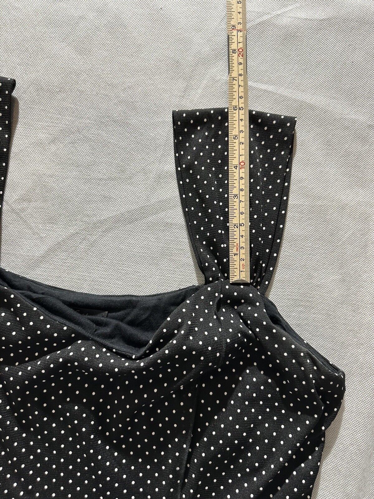 Stilleto Maxi Polka Dot Dress Double Split Size E… - image 8