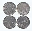 Buffalo Nickels Sharp Horn XF/AU - 1935 1935 1936 1936 Lot Collection *364