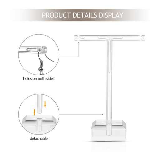 4 Stück Ohrring Display Ständer T Form für Schmuck Organisation - Bild 10 von 12