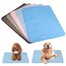 Premium Pet Cooling Mat Ice Silk Pad - Washable for Large Dogs Cats