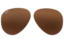SEALED Authentic RAY-BAN Replacement Lenses RB3025 Aviator B-15 Brown 55mm
