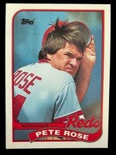1989 Topps #505 Pete Rose Cincinnatie Reds Baseball MLB