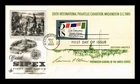 DR JIM STAMPS US COVER SIPEX WASHINGTON DC SOUVENIR SHEET FDC ARTCRAFT