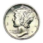 1941-S Mercury Silver Dime BU/UNC Small Die Crack Mint Error (I Believe) Nice!!